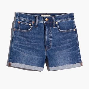 Madewell high rise denim shorts, size 28